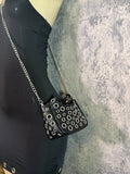 Black Metal Purse