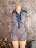 Denim Romper